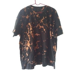 Reverse tie dye shirt